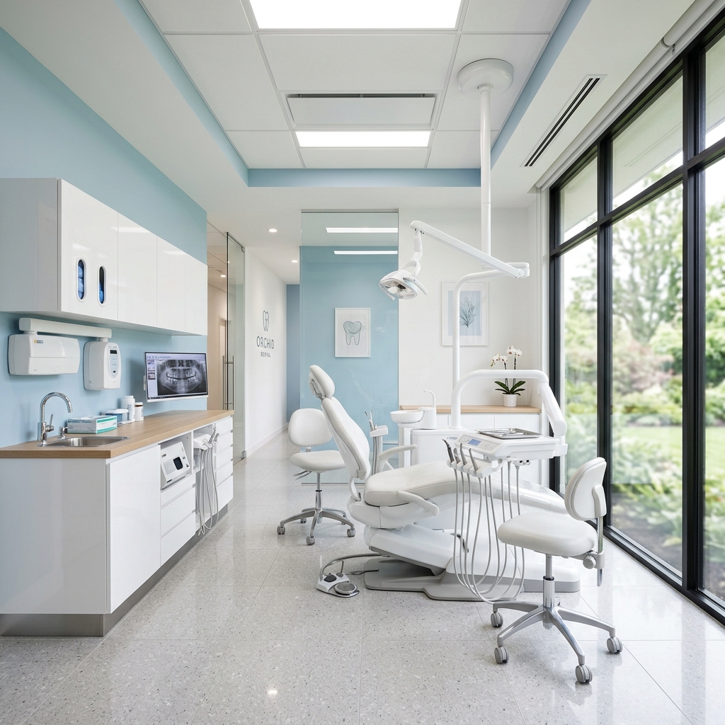 Clean clinic room